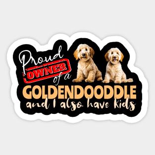 Proud Owner of a Goldendoodle Sticker